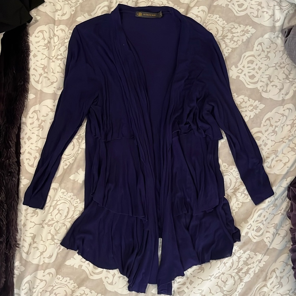 Purple dressy lightweight over shirt
